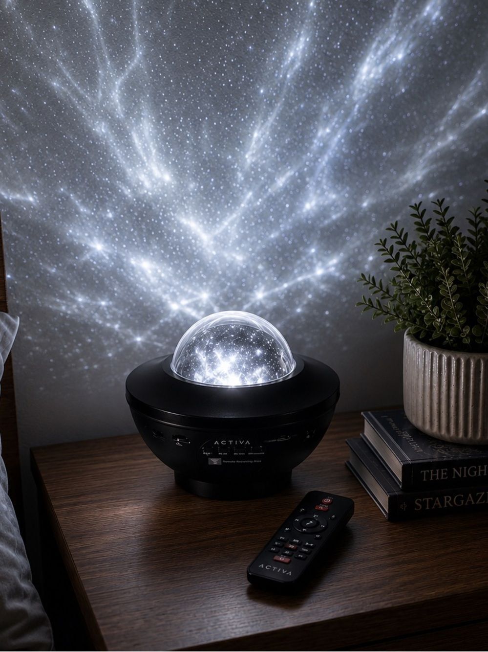 Activa Black Star & Galaxy Projector Lamp